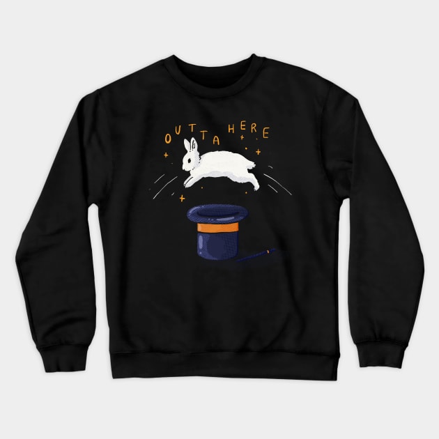 Outta Here Bun Crewneck Sweatshirt by Tania Tania